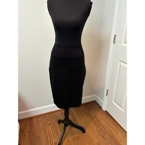 Hybrid & Company Stretchy Black Pencil Skirt
